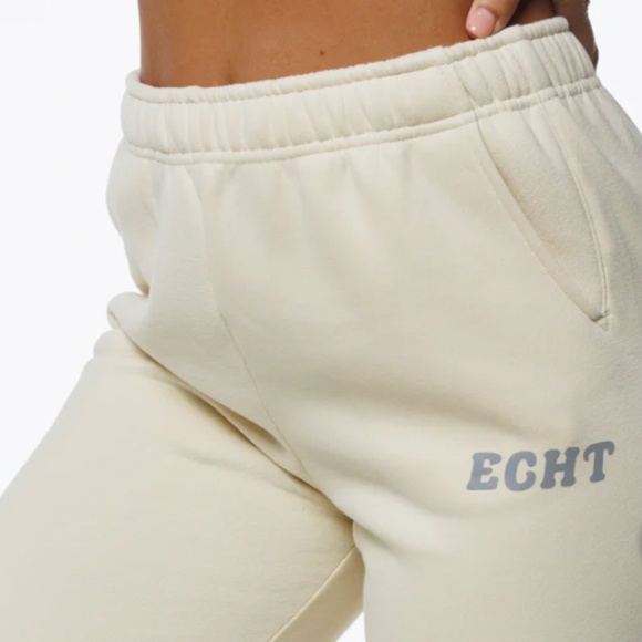 ECHT Bubble Joggers Cream Size M - Picture 2 of 5